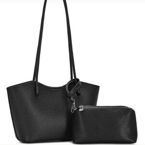 NWT - Antik Kraft Soft Leather Black Tote Bag